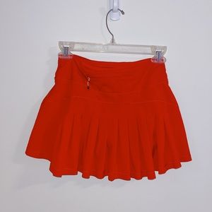 Lululemon Red Circuit Breaker Skirt